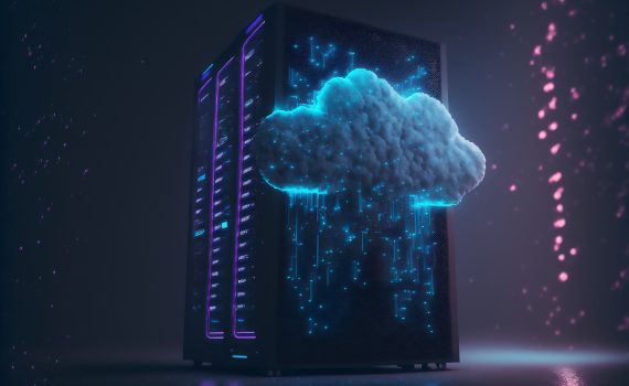 Nube virtual con servidor de fondo